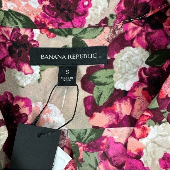 Banana Republic Blouse Top Sz S Floral NWT - Picture 12 of 14